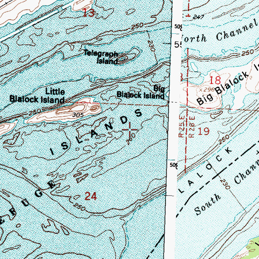 Topographic Map of Rock Island, WA