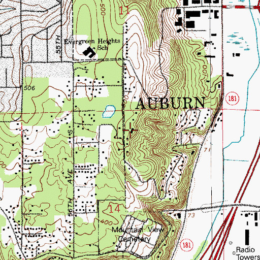 Topographic Map of J. J. H. Heliport, WA