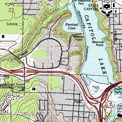 Topographic Map of Westwater Inn Heliport, WA