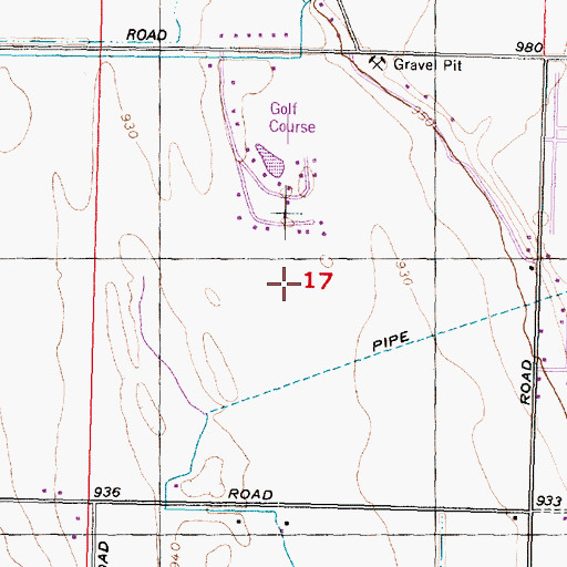 Topographic Map of Gearheart Private Airport (historical), WA