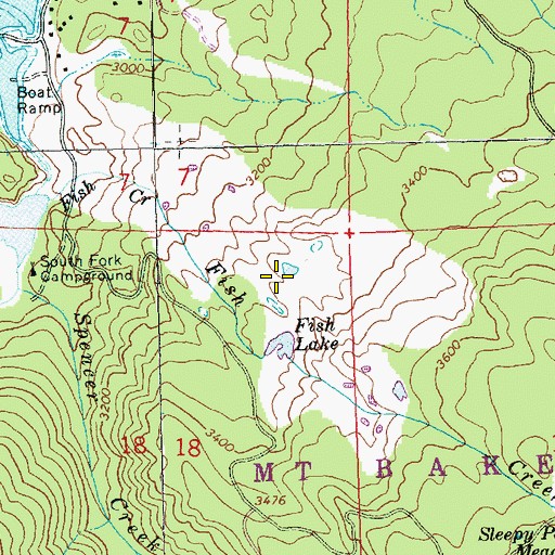 Topographic Map of Mud Flat, WA