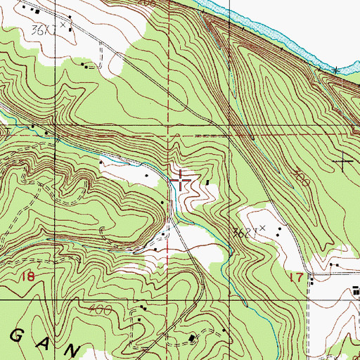 Topographic Map of Ground Mound Middle School, WA