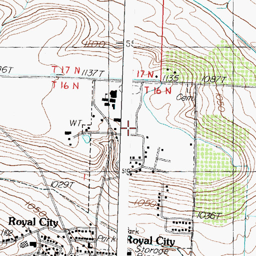 Topographic Map of Red Rock Elementary School, WA