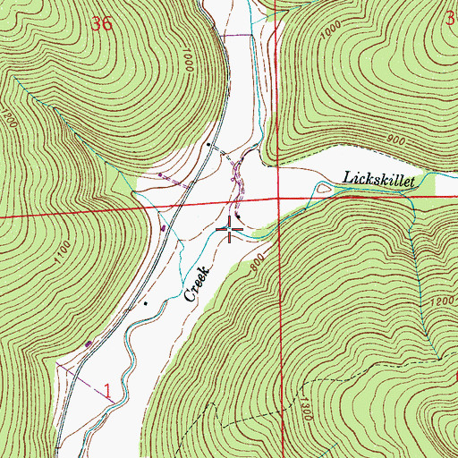 Topographic Map of Smithey Hollow, AL