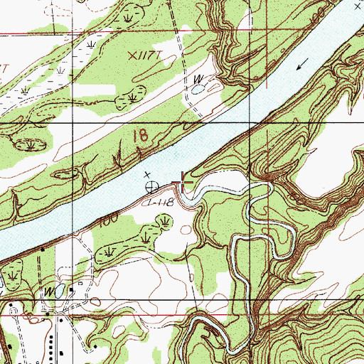 Topographic Map of Soapstone Creek, AL