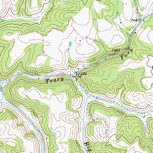 Topographic Map of Big Fork, WV