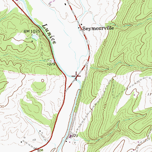 Topographic Map of Brushy Run, WV