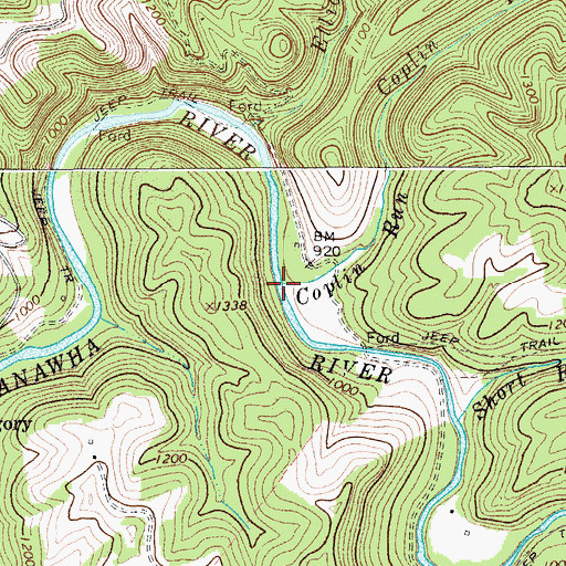 Topographic Map of Coplin Run, WV