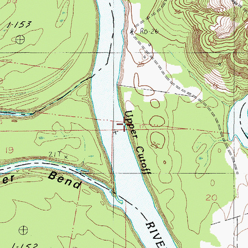Topographic Map of Upper Cutoff, AL