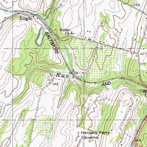 Topographic Map of Elk Branch, WV