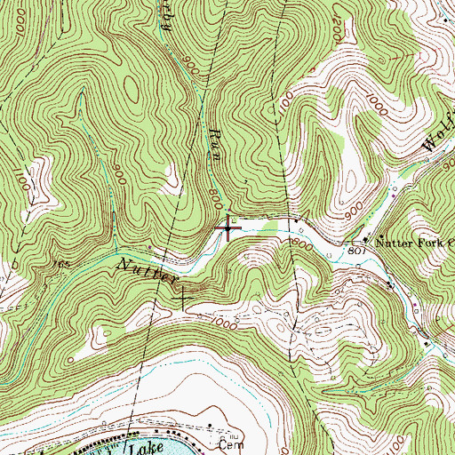 Topographic Map of Gorby Run, WV