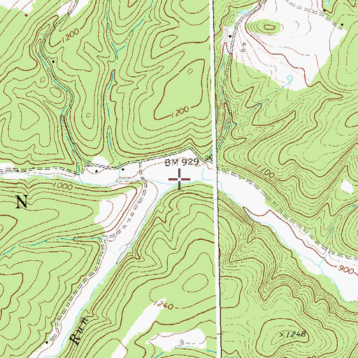 Topographic Map of Hilkey Run, WV