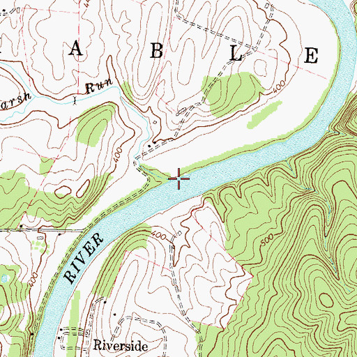 Topographic Map of Long Marsh Run, WV