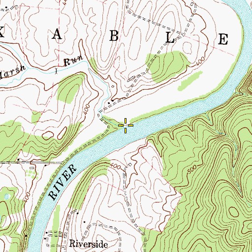Topographic Map of Long Marsh Run, WV