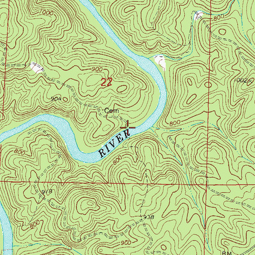 Topographic Map of Butlers Ferry (historical), AL