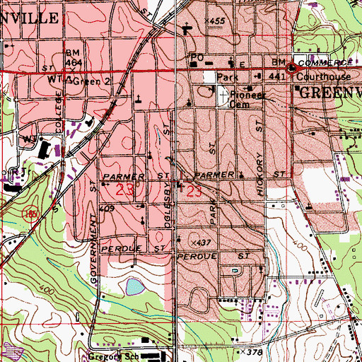 Topographic Map of Butler Chapel African Methodist Episcopal Zion Church, AL