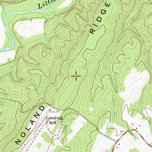 Topographic Map of Noland Ridge, WV