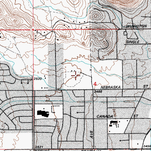 Topographic Map of Manzanita Winston Reynolds Park, AZ