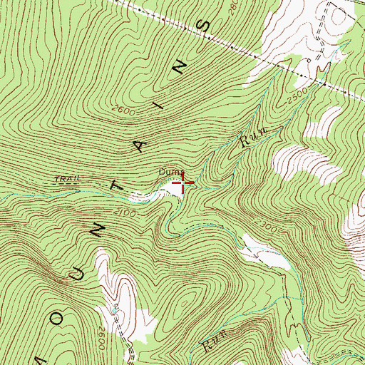 Topographic Map of Ragtavern Run, WV