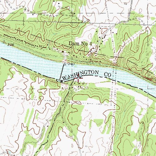 Topographic Map of Rockymarsh Run, WV