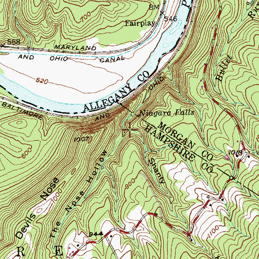 Topographic Map of Shanty Hollow, WV