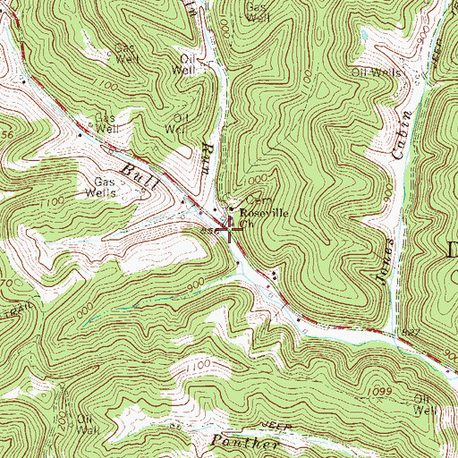Topographic Map of Tarkiln Run, WV