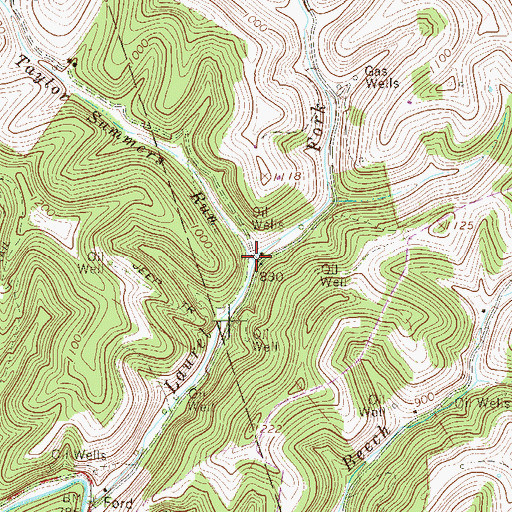 Topographic Map of Taylor Summers Run, WV