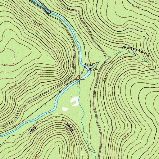 Topographic Map of First Fork, WV