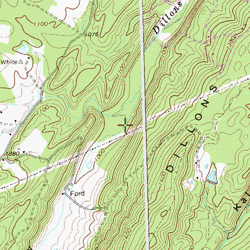 Topographic Map of Gunbarrel Hollow, WV