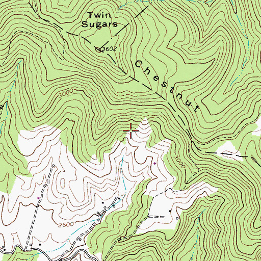 Topographic Map of Walton Run, WV