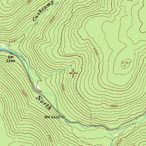Topographic Map of Yew Mountains, WV