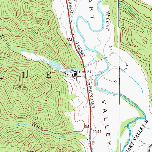 Topographic Map of Catholic Rural Life and Retreat Center, WV