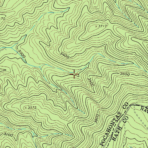 Topographic Map of Paddy Knob Trail, WV