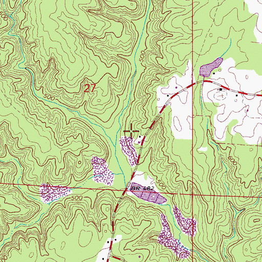 Topographic Map of Whitson Number 1 Mine, AL