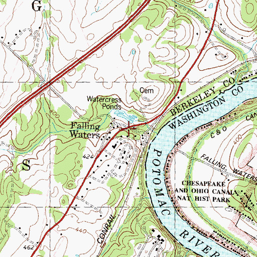 Falling Waters West Virginia Map Falling Waters, Wv