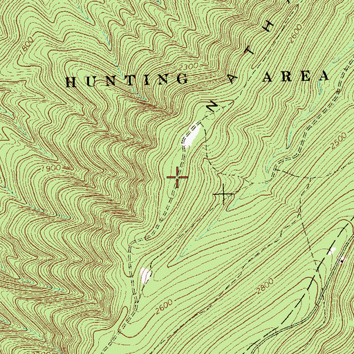 Topographic Map of Nathaniel Mountain, WV