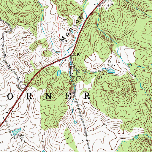 Topographic Map of Forestdale School (historical), WV