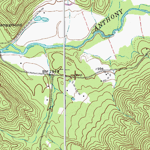 Topographic Map of Hull School (historical), WV