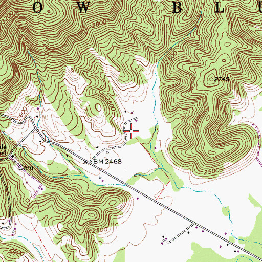 Topographic Map of State Flower School (historical), WV