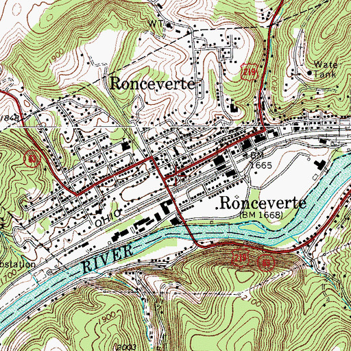 Topographic Map of Episcopal Church of the Incarnation, WV