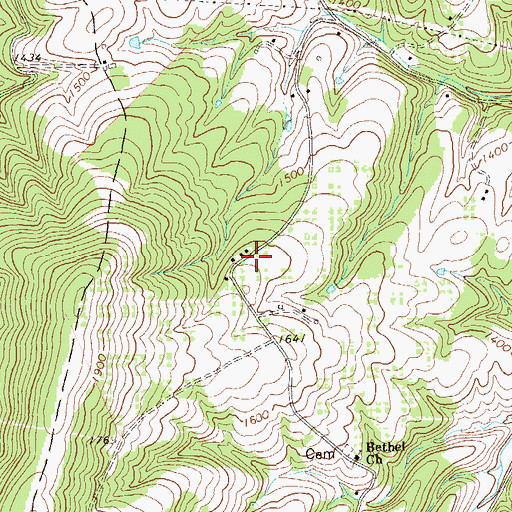 Topographic Map of Highview School (historical), WV