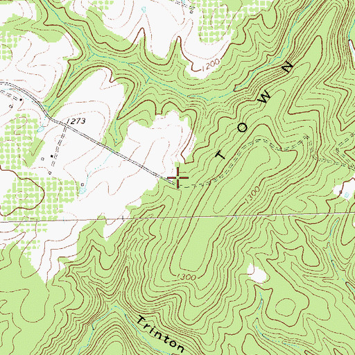 Topographic Map of Jersey School (historical), WV