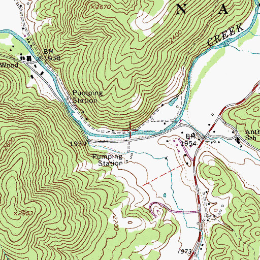 Topographic Map of Alvon Spring Number 4, WV