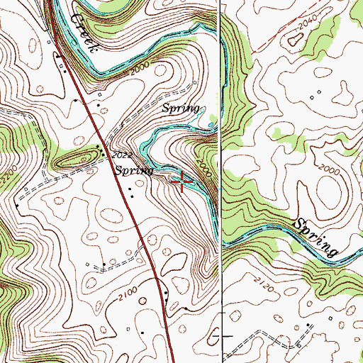 Topographic Map of McFerrin Breakdown Cave Spring, WV