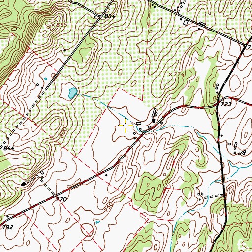 Topographic Map of Cool Spring, WV