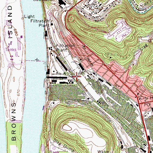 Topographic Map of Braithewaite (historical), WV