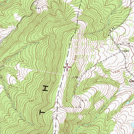 Topographic Map of Lost Mountain Airport, WV