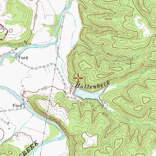 Topographic Map of Patterson Creek Structure 38 Dam, WV