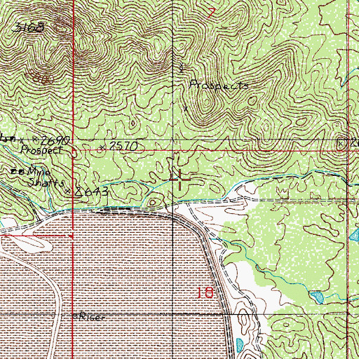 Topographic Map of Silverbell Number One Dam, AZ