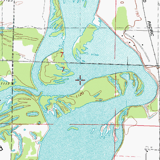 Topographic Map of Big Eau Pleine River, WI